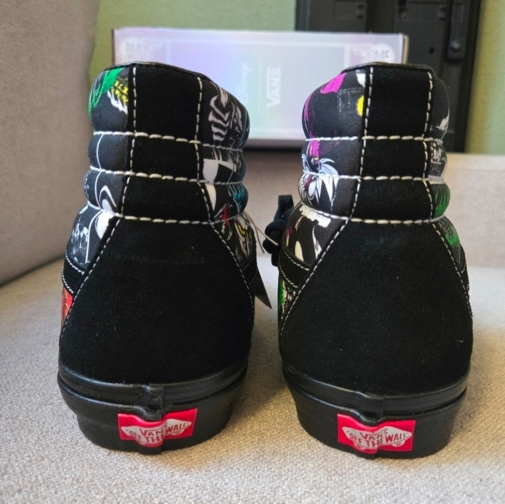 Vans Black High-Top Sneakers with Multicolor Graphic - Picture 3 of 12